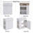 Gabrielle 21.6 Single Bathroom Vanity with Ceramic Top-1104563557