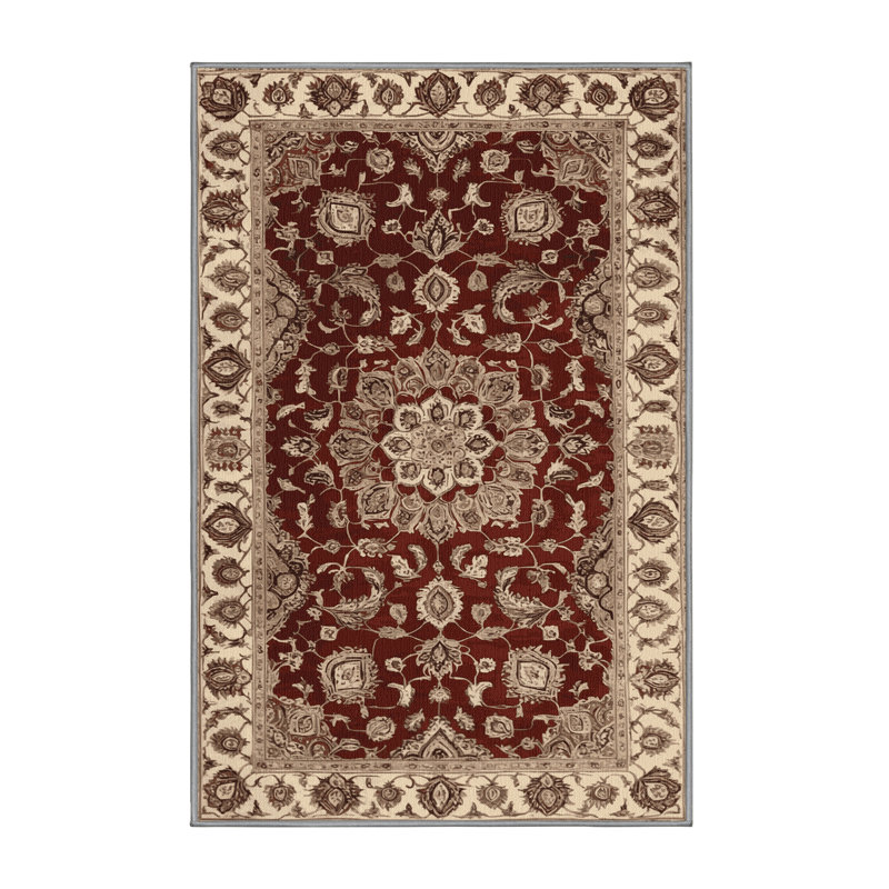 Machine Washable Persian Gray Area Rug, Rectangle 2' x 3'