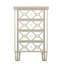 Commode élégante à 4 tiroirs en miroir avec armoire de rangement Golden Lines pour le salon, le couloir et le vestibule
