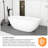 65'' x 29.5'' Freestanding Soaking Solid Surface Bathtub-92361382