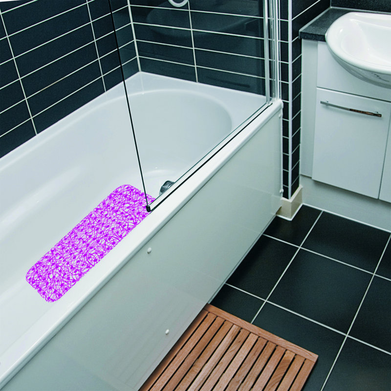 Tapis de douche en velours Falkirk, Mauve clair