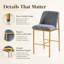Tabouret de bar à hauteur de comptoir 25 po COLAMY MATRIX, ensemble 4/6-132836302-132836305