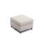 Canapé modulaire 2 places avec 2 repose-pieds, coussin de siège et de dossier Modern Non-amovible et non lavable-1010129070