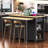 Kitchen Island With Extendable Dining Table-55215419