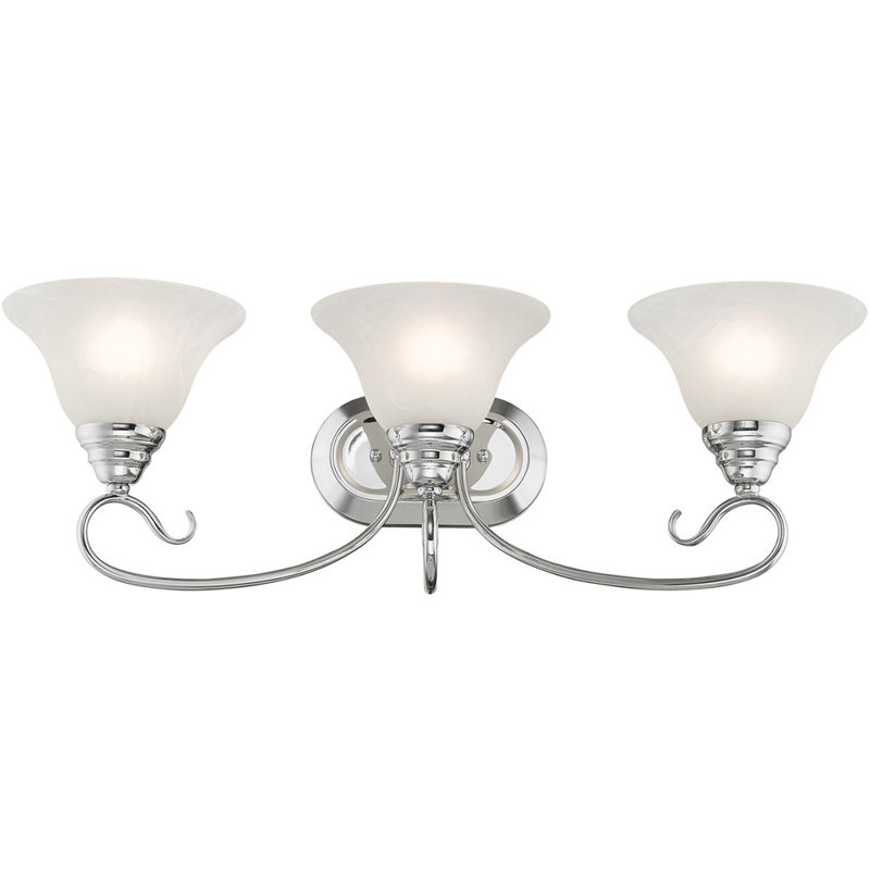 Yorba 3 - Light Vanity Light, Polished Chrome