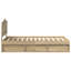  Bed Frame With Headboard White 120 X 200 Cm Solid Pine Wood-1186591573-1186591567