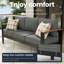 127cm Wide Patio Sofa with Cushions-208844362