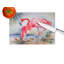 Flamingo Glass Cutting Board Large