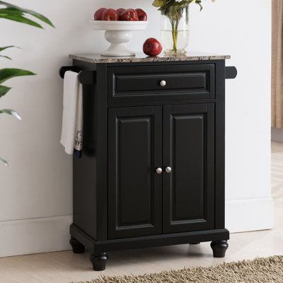 Altonio Marble Top Kitchen Cart