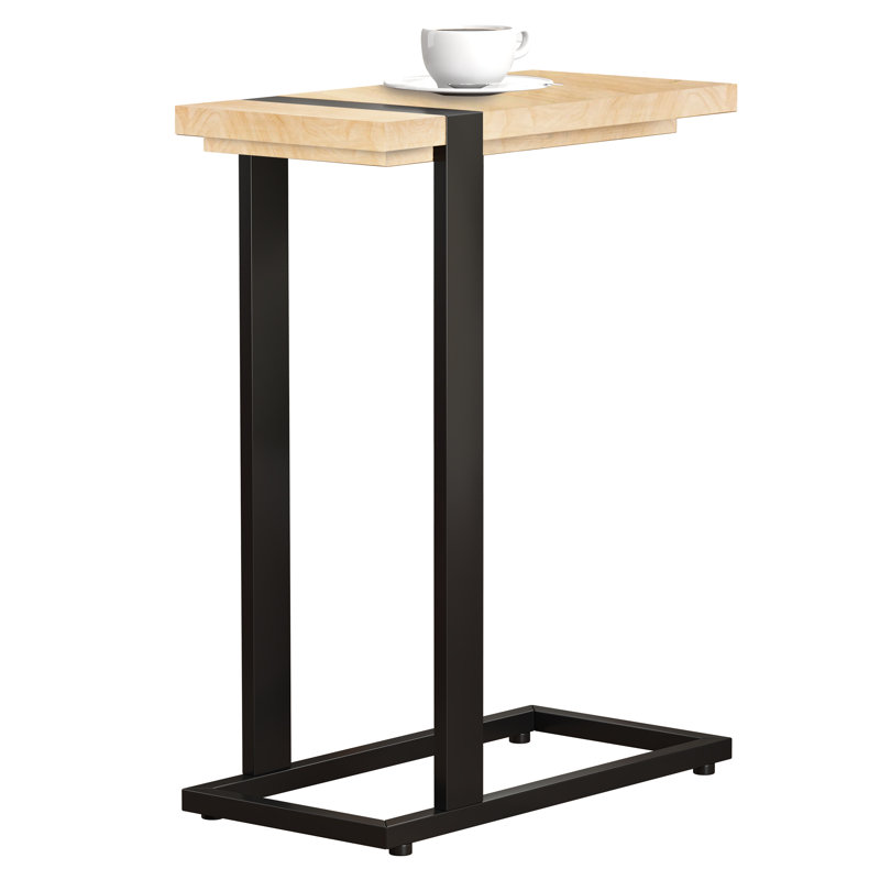 Table de bout Ashmitha C Table, Bois naturel taupe