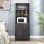 Armoire de bar Coffee Bar avec support pour micro-ondes