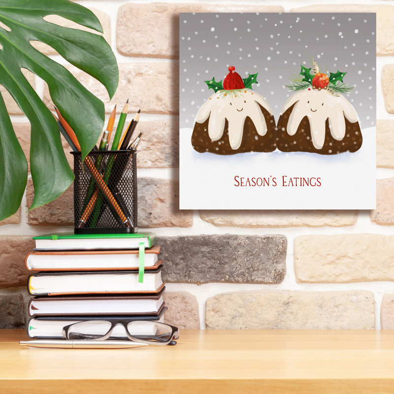  «Season's Eatings» par Elle Media Group, art mural sur toile, 12 po x 12 po, H 12 po x l 12 po