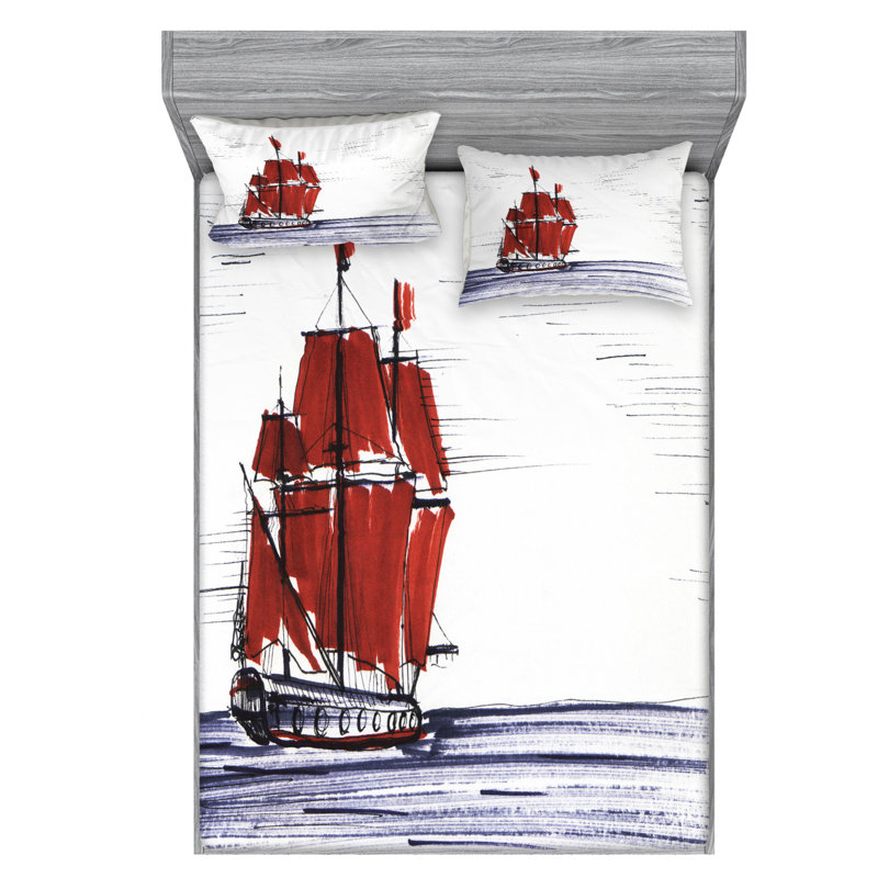 Microfiber Sheet Set, Full Sheet Set with Fitted Sheet