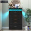 Commode 5 tiroirs 27,6 po avec station de charge et lumières DEL-399998540