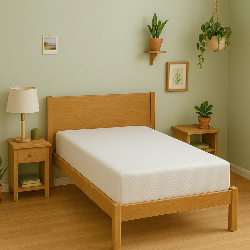 10" Gel Memory Foam Mattress Breathable Cover Medium Firmness, Twin XL