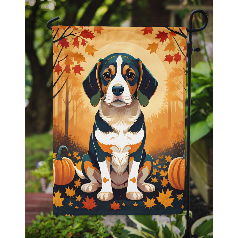 Beagle Fall Garden Flag