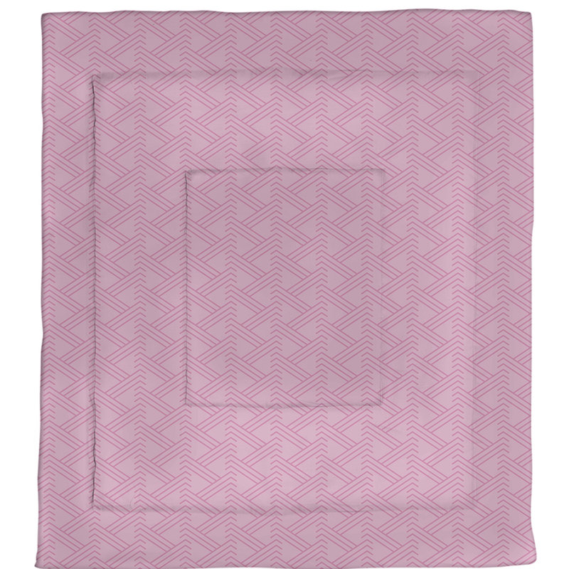 Jordao Polyester Geometric Shapes Comforter, Twin XL Comforter, Pink