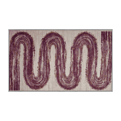 Tapis gris soyeux et moelleux