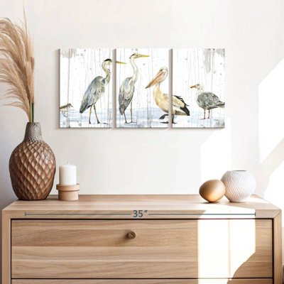 Oiseaux de la côte, reproduction d'art sur toile