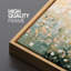 Art floral abstrait vert, images murales de salon, impression numérique sur toile giclée sur toile-111653242-111653244