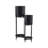 2-Piece Iron Pot Planter Set