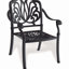 Élégant ensemble de meubles de patio en aluminium coulé avec coussins 5 pièces