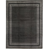 Hand-Knotted High-Quality Black Area Rug
