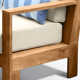 Bogota 5 - Person Teak Seating Group with Sunbrella Cushions