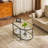 Table basse ovale en verre-1386470053