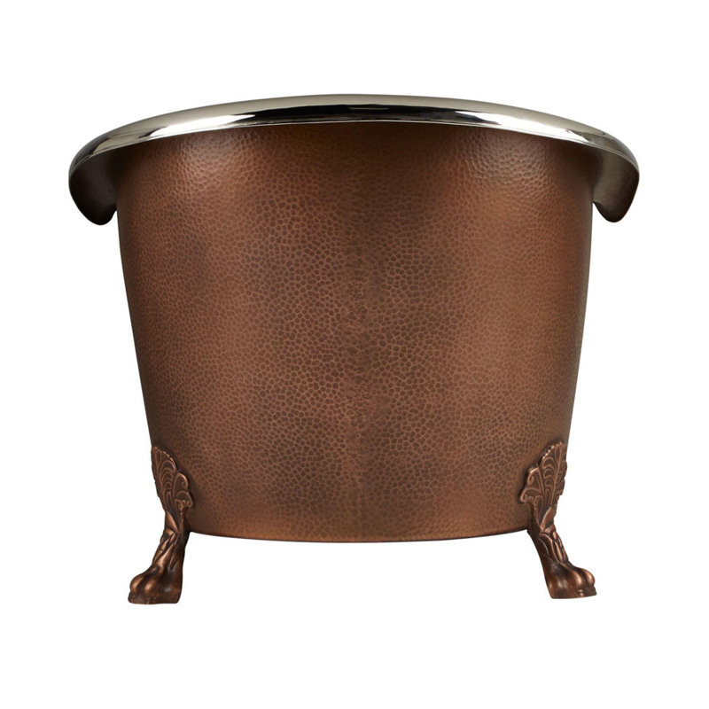 1828mm x 812mm Freestanding Soaking Copper Bathtub