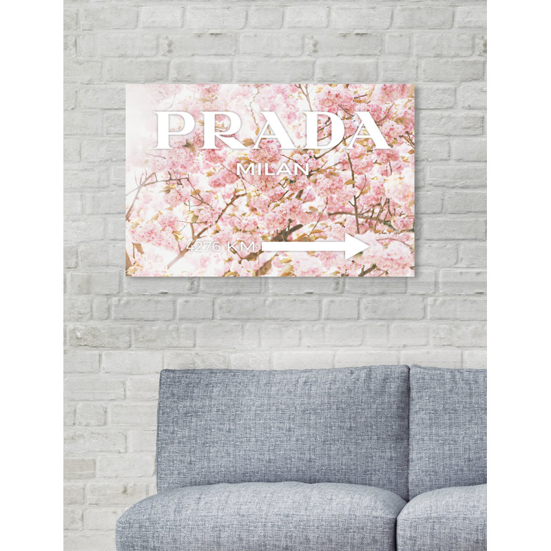 Milan Sakura - Impression sur toile, Toile tendue, H 36 po x l 54 po