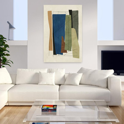 Synchro I, art géométrique minimaliste abstrait