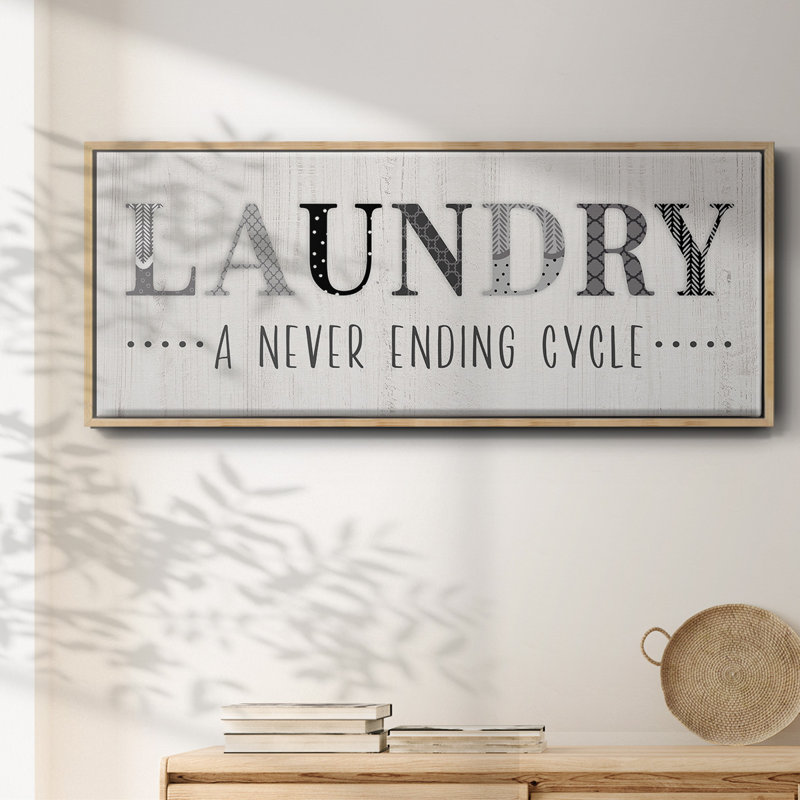 Never Ending- Framed Canvas, 12" H x 30" W