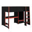 Lit mezzanine double avec bureau-1200115676