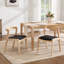 Chaise de salle à manger rembourrée avec dossier courbé 19,1 po Elara-792407187-792407191