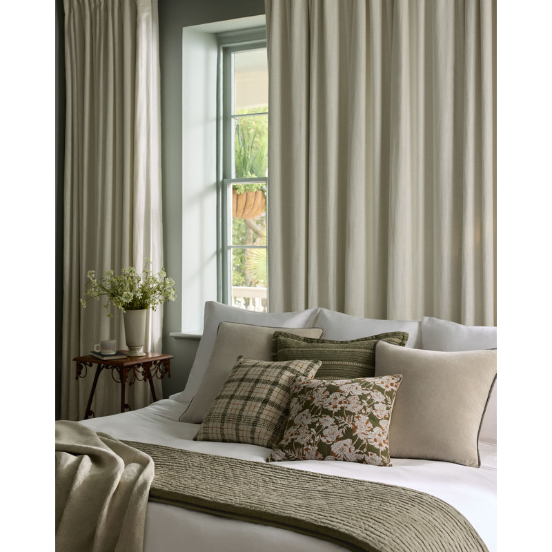 Chris Loves Julia Howie Throw Pillow, Green, Square, 22"H x 22"W