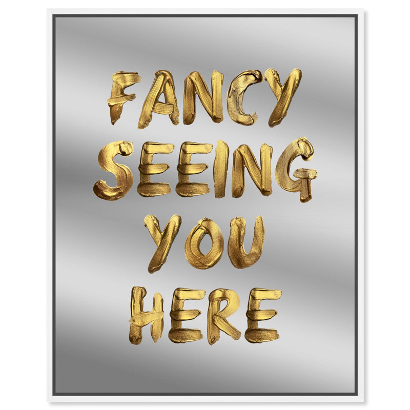 Seeing You Fashion and Glam Framed Mirror by Oliver Gal, White