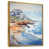 Toile avec cadre flottant or