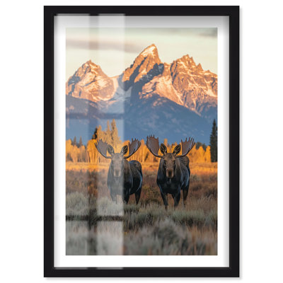 «Teton Twins Shadowbox Print Travel Art Prints» par Notoriart