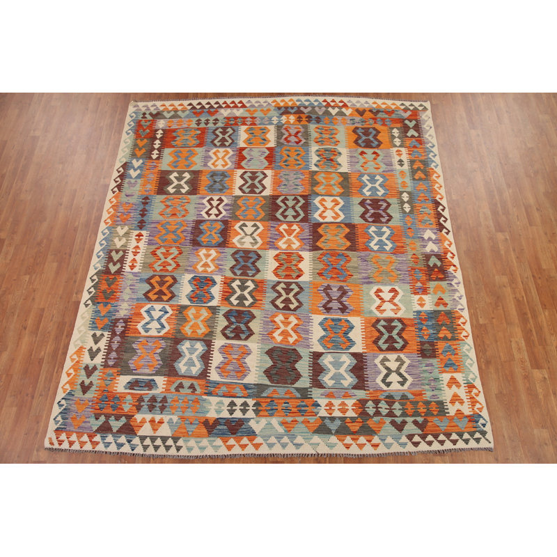 Tapis oriental en laine Kilim All-Over 8 x 10