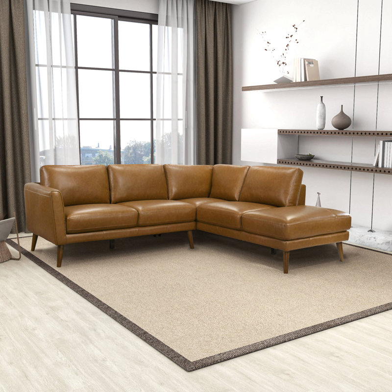 Canapé modulaire en cuir Benson