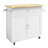 Rolling Kitchen Island Cart on Wheels with Spice Rack, Storage Cabinet, Drawers & Adjustable Shelves-1495798118