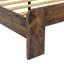Structure de lit plateforme en bois avec tête de lit à DEL avec rangement et 2 ports USB-1816032661