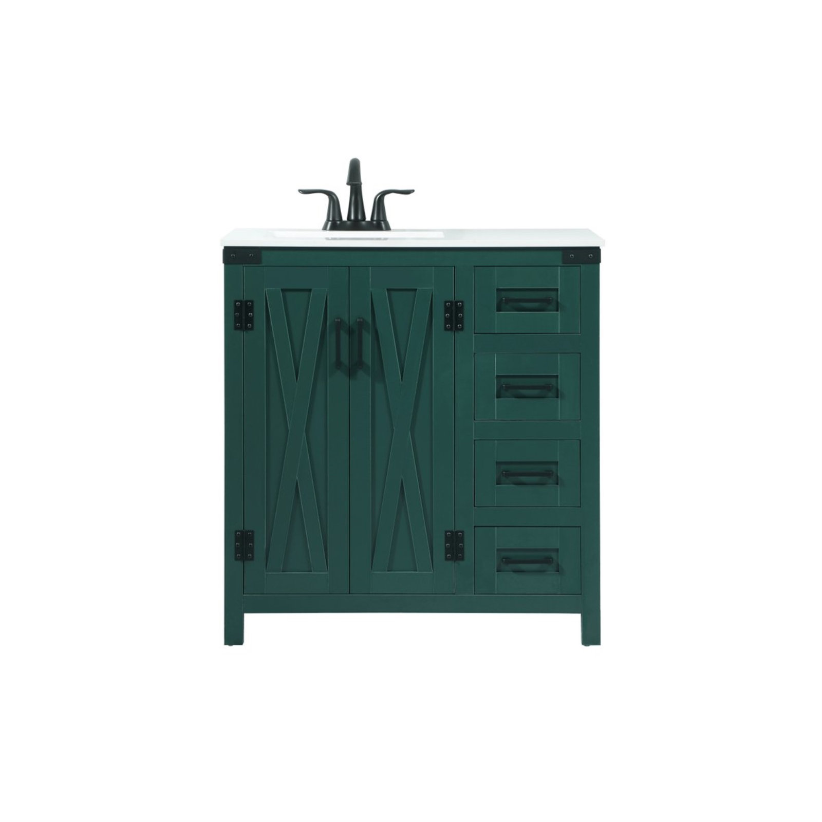 Slayton 32'' Single Bathroom Vanity, Green