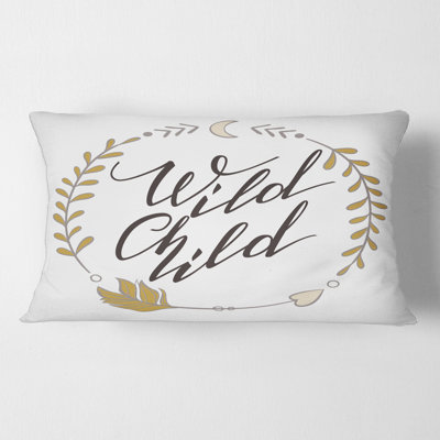 Wild Child - Coussin traditionnel imprimé