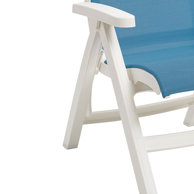 Grosfillex Jamaica Beach Folding Chair, Sky Blue