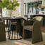 Ensemble de table de salle à manger pour 6 personnes avec table extensible et 6 chaises rembourrées imperméables-812650143