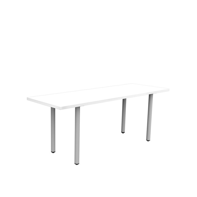 Table multi-usages avec pattes et pattes Jurni, Blanc, H 29,50 po x L 72 po
