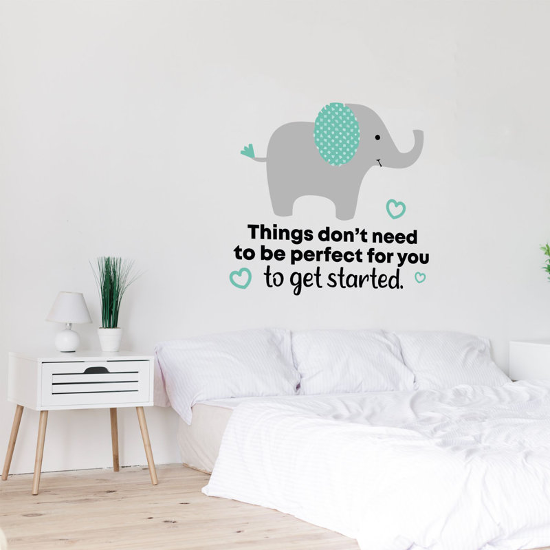 Text & Numbers Wall Decal, 40" H x 40" W x 0.05" D