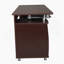 Bureau d'ordinateur complet avec rangement, chocolat
